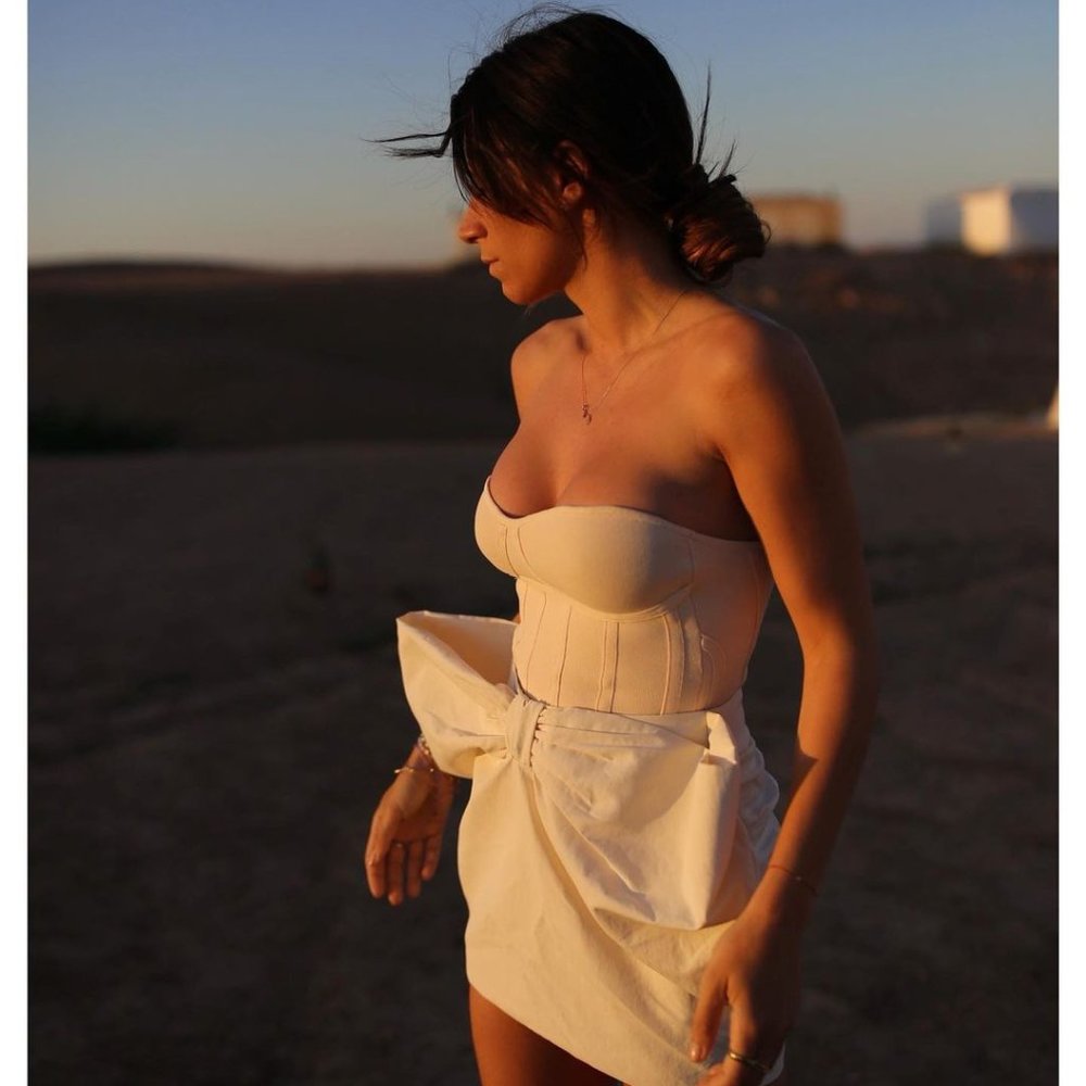 BLOGGER'S FAVE! Zara Voluminous Mini Skirt White Sz XS NWT - Picture 10 of 17
